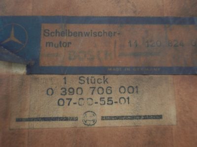 Mercedes W 120 Ponton Wischermotor, NEU ! in Originalverpackung