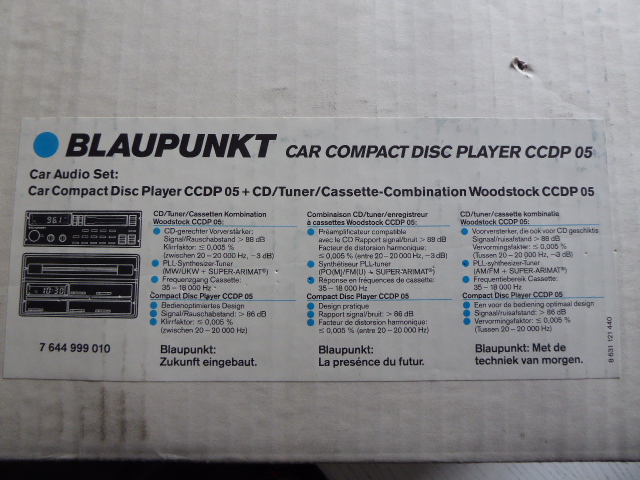 Blaupunkt Autoradio Woodstock CCDP05 mit CD-Player,Tapedeck